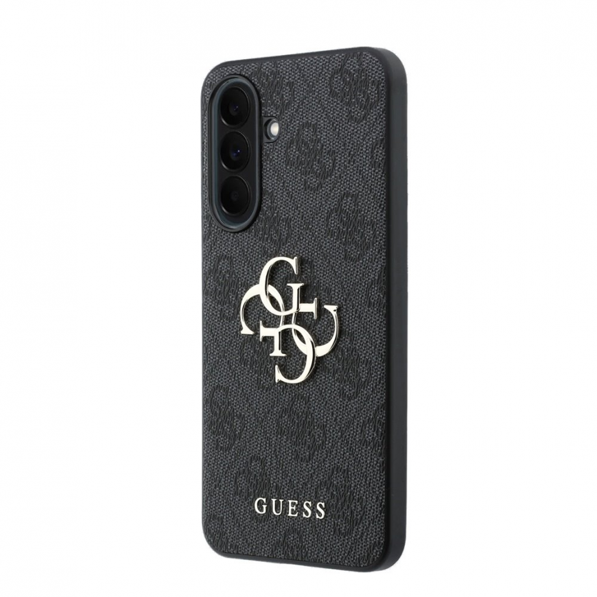 Guess PU 4G Metal Logo Case for Samsung Galaxy A37 Grey