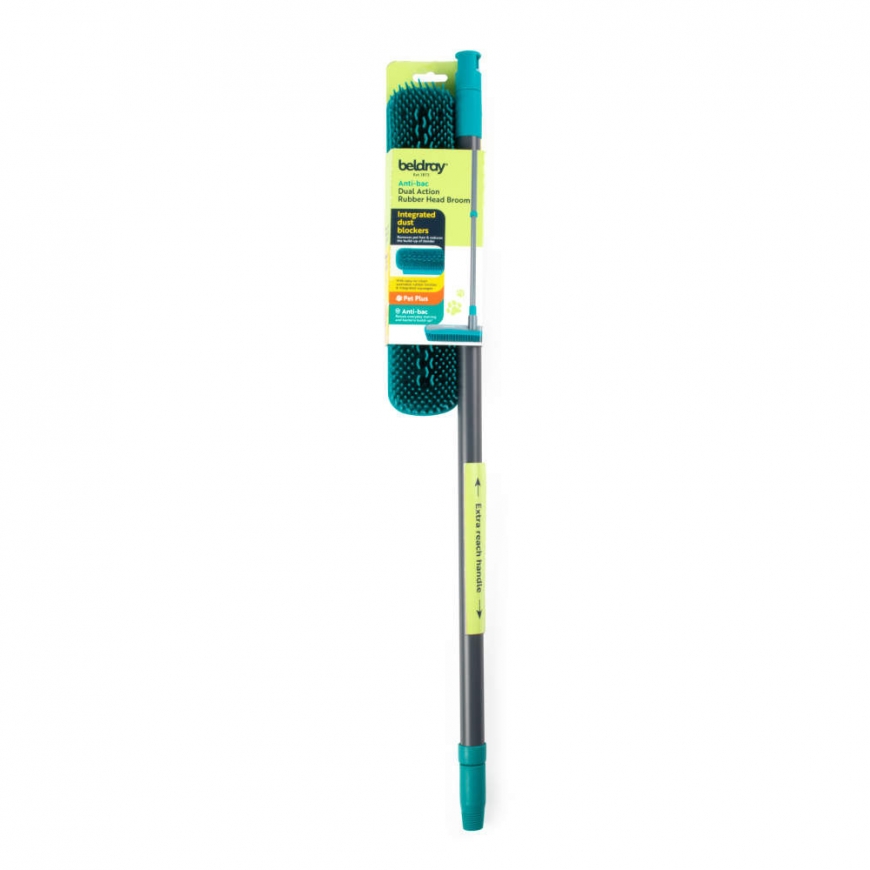 Beldray LA00000011UFEU7 Anti-Bac Dual Action Rubber Head Broom – 2