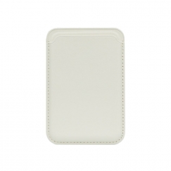 Universal PU Leather Wallet with MagSafe White
