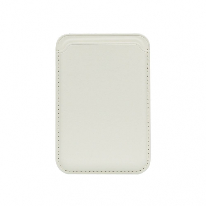 Universal PU Leather Wallet with MagSafe White