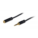 Fuj:tech 3,5 mm TRS uros – 3,5 mm TRS naaras jatkokaapeli, 2 m, musta Fuj:tech 3,5 mm TRS uros – 3,5 mm TRS naaras jatkokaapeli, 2 m, musta
