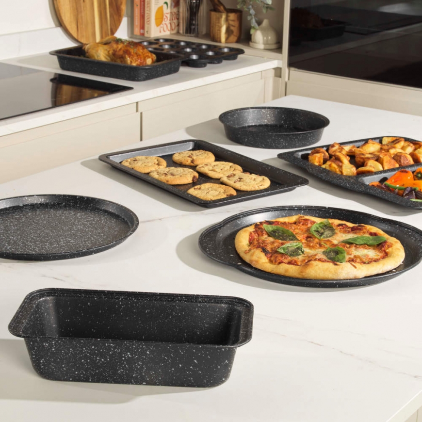 Salter BW070371EU7 Silver Marblestone 27cm Loaf Pan – 4