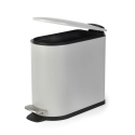 Beldray LA036690GRYPEU7 Slimline D-Shaped Pedal Bin - Grey 5-Litre