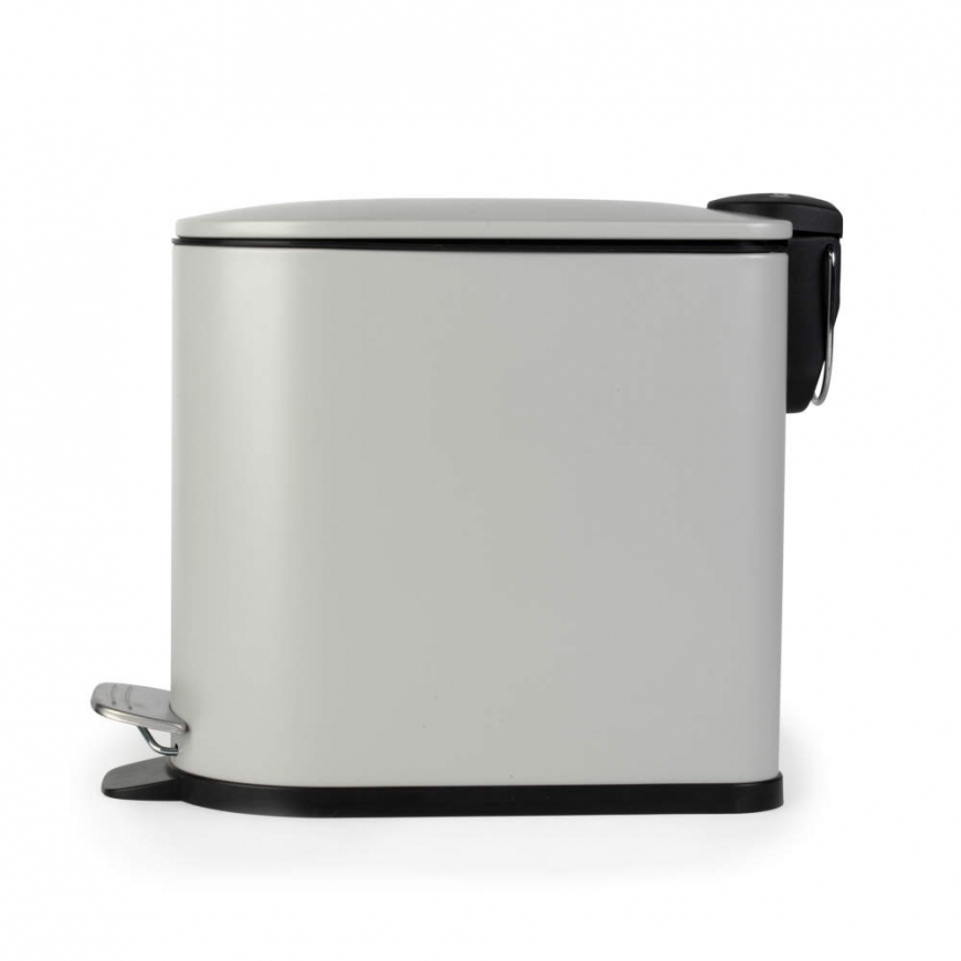 Beldray LA036690GRYPEU7 Slimline D-Shaped Pedal Bin - Grey 5-Litre – 3