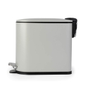 Beldray LA036690GRYPEU7 Slimline D-Shaped Pedal Bin - Grey 5-Litre