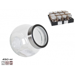 Klaasist säilituspurk 450 ml, 10x7,5x10,5 cm, KITCHEN&GO