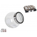 Stiklinis laikymo indas 450 ml, 10x7,5x10,5 cm, KITCHEN&GO Stiklinis laikymo indas 450 ml, 10x7,5x10,5 cm, KITCHEN&GO