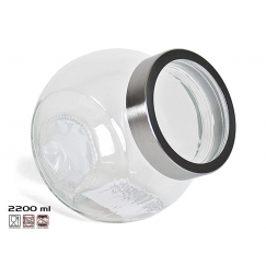 Stikla uzglabāšanas burka 2200 ml, 17x13x18 cm, KITCHEN&GO