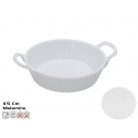 Balts cepamais trauks ar rokturiem 11,5 cm, 8,5x11,5x3 cm, KITCH Balts cepamais trauks ar rokturiem 11,5 cm, 8,5x11,5x3 cm, KITCH