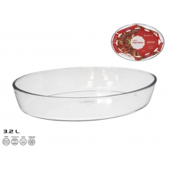 Стеклянная форма для запекания 35x24,5x6,5 см 3,2 л, MARINEX