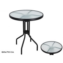 Glass Table 60x60x70 cm, GARDEN ENJOY