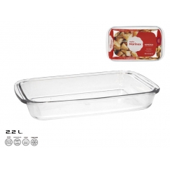 Stiklinė kepimo forma 34,5x21x5 cm 2,2 l, MARINEX