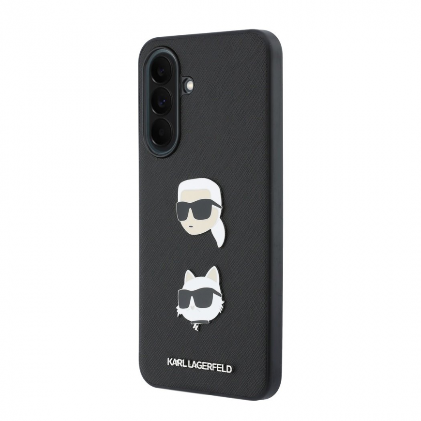 Karl Lagerfeld Liquid Silicone Metal Karl and Choupette Case for