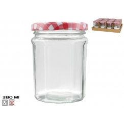 Klaaspurk Siena 380 ml, 8,5x8,5x11,5 cm, KITCHEN&GO