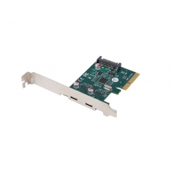 Lanberg PCI-Express X1 Card to 2X USB-C 3.2 GEN 2X1 Low profile