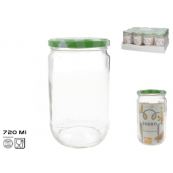 Стеклянная банка 720 мл, 8,5x8,5x15 см, KITCHEN&GO