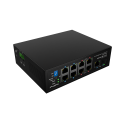 Lanberg Switch PoE 4xBT 4xAT SFP/ETH Din Unmanagment Fast