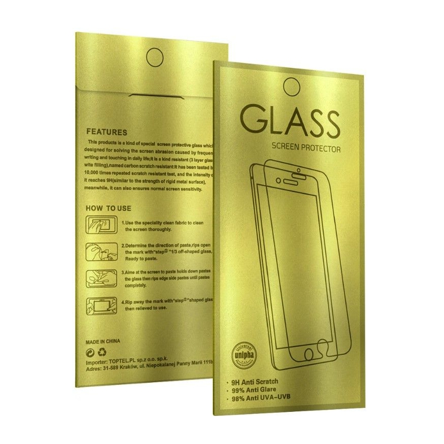 Samsung GALAXY A54 5G GOLD TEMPERED GLASS