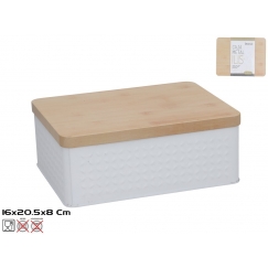 Rectangular Metal Box 20.5x16x8 cm, DECORLIFE