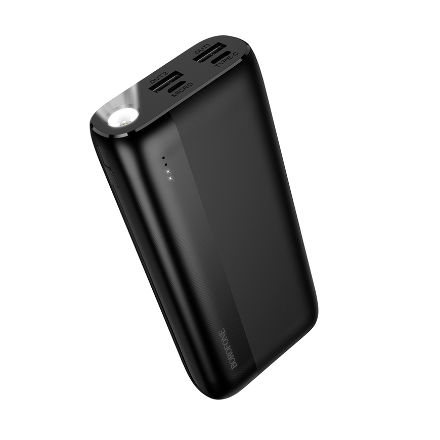 Borofone Power Bank 20000mAh BJ86 Victoria - 2xUSB - black – 2