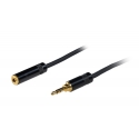 Fuj:tech 3,5 mm TRS uros – 3,5 mm TRS naaras jatkokaapeli, 3 m, musta Fuj:tech 3,5 mm TRS uros – 3,5 mm TRS naaras jatkokaapeli, 3 m, musta