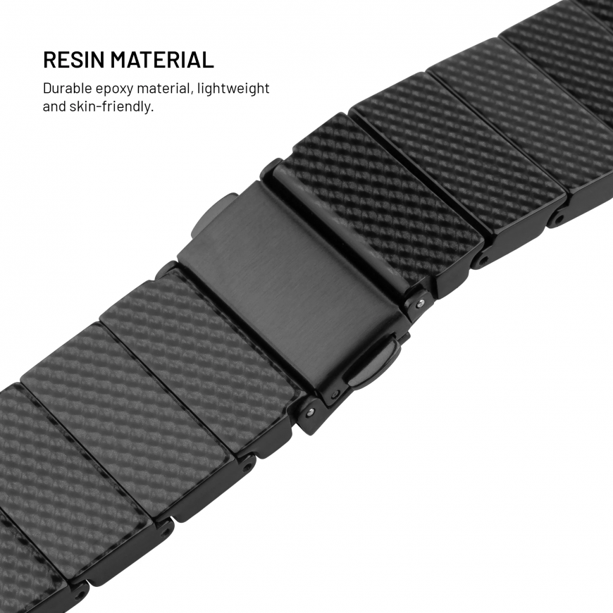 Fixed | Resin Strap for Apple Watch 44/45/46/49mm | Carbon – 2