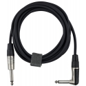 Fuj:tech 6,3 mm TS – 6,3 mm TS instrumenttikaapeli suoralla- ja kulmaliittimellä, 7 m Fuj:tech 6,3 mm TS – 6,3 mm TS instrumenttikaapeli suoralla- ja kulmaliittimellä, 7 m