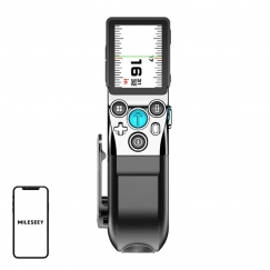 Mileseey XTAPE1 Laser Distance Meter with a 100-meter measuring tape