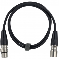 Fuj:tech XLR uros – XLR naine mikrofonikaabel, 0,5 m, must