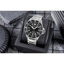Emporio Armani Solar Diver Style Rokas Pulkstenis AR11787 Silver Black 42mm Emporio Armani Solar Diver Style Rokas Pulkstenis AR11787 Silver Black 42mm