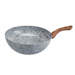 Alumiiniumist marmorkivi-stiilis keraamilise kattega Wok-pann, 2