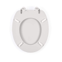 Beldray LA032355PGRY Деревянное сиденье для унитаза, белый