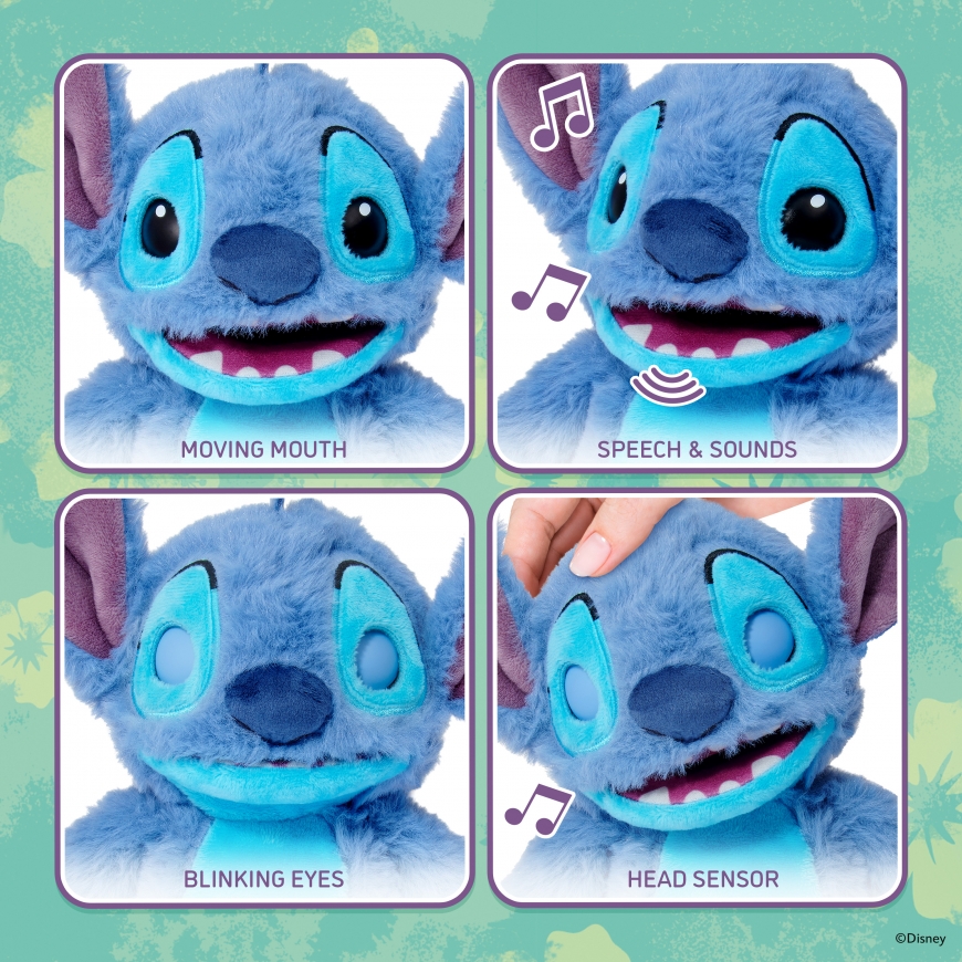 REAL FX STITCH Palm Puppetronic interaktyvus gyvūnėlis - Stitch – 3