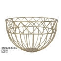 Fruit Bowl, Gold, 25.50 x 25.50 x 16.50, KITCHEN&GO Fruit Bowl, Gold, 25.50 x 25.50 x 16.50, KITCHEN&GO