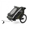 Thule Chariot Lite Double -rataste käru, Vintage Green Thule Chariot Lite Double -rataste käru, Vintage Green