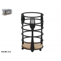 Metalinis ir medinis stalo įrankių laikiklis, juodas, 10.00 x 10 Metalinis ir medinis stalo įrankių laikiklis, juodas, 10.00 x 10