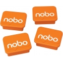 Nobo baltos magnetai, 4 vnt., oranžiniai Nobo baltos magnetai, 4 vnt., oranžiniai