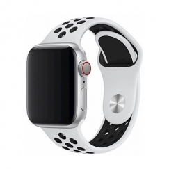 Apple Watch 40mm / 38mm Siksna Deluxe Sport 2 Balta