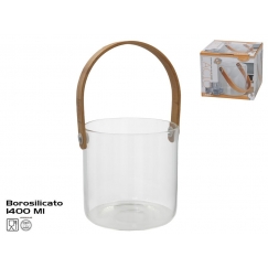Ledo kibirėlis su bambukine rankena, 1400 ml, 13.50 x 13.50 x 25