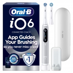 Oral-B iO6 sähköhammasharja, harmaa + matkakotelo