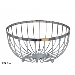 Metalinis vaisių dubuo, 25.00 x 25.00 x 13.00, KITCHEN&GO