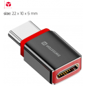 Swissten DataGUARD Зарядный Адаптер с Блокировкой Данных USB-C + USB-C Swissten DataGUARD Зарядный Адаптер с Блокировкой Данных USB-C + USB-C