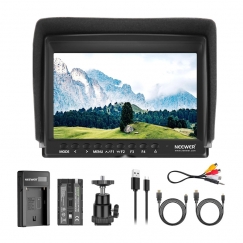 NEEWER F100 Lauko Monitorius + USB Kroviklis + Baterijų Rinkinys