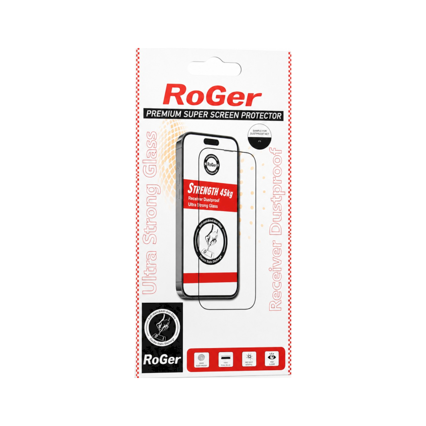 RoGer Ultra Strong Tempered glass Aizsargstikls priekš Apple iPhone 16 Pro / 17 – 2