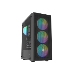 Fury PC korpuss | SHOBO SH8F ARGB | Melns | Midi
