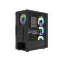 Fury PC Korpus | SHOBO SH8F ARGB | Musta | Midi Fury PC Korpus | SHOBO SH8F ARGB | Musta | Midi