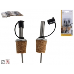 Bottle Cork X2, 2.00 x 2.00 x 9.00, KITCHEN&GO