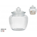 Greta 1350 ml Glass Jar, 14.00 x 14.00 x 17.00, KITCHEN&GO Greta 1350 ml Glass Jar, 14.00 x 14.00 x 17.00, KITCHEN&GO