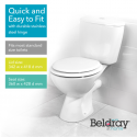 Beldray LA032355WFPEU7 Koka tualetes sēde, balta
