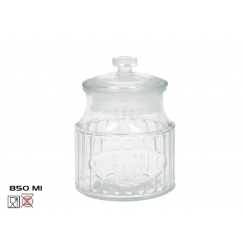Vintage stikla burka, 0.85 l, 11.50 x 11.50 x 16.00, KITCHEN&GO